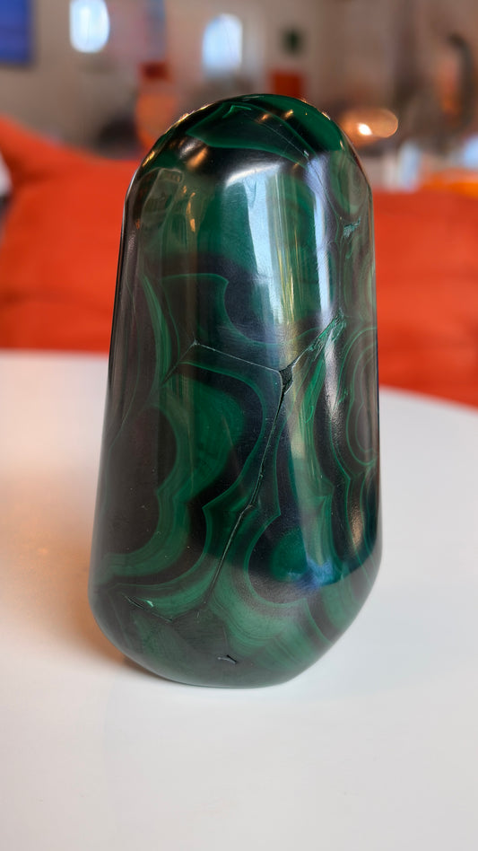 High Grade Polished Malachite Freeform
