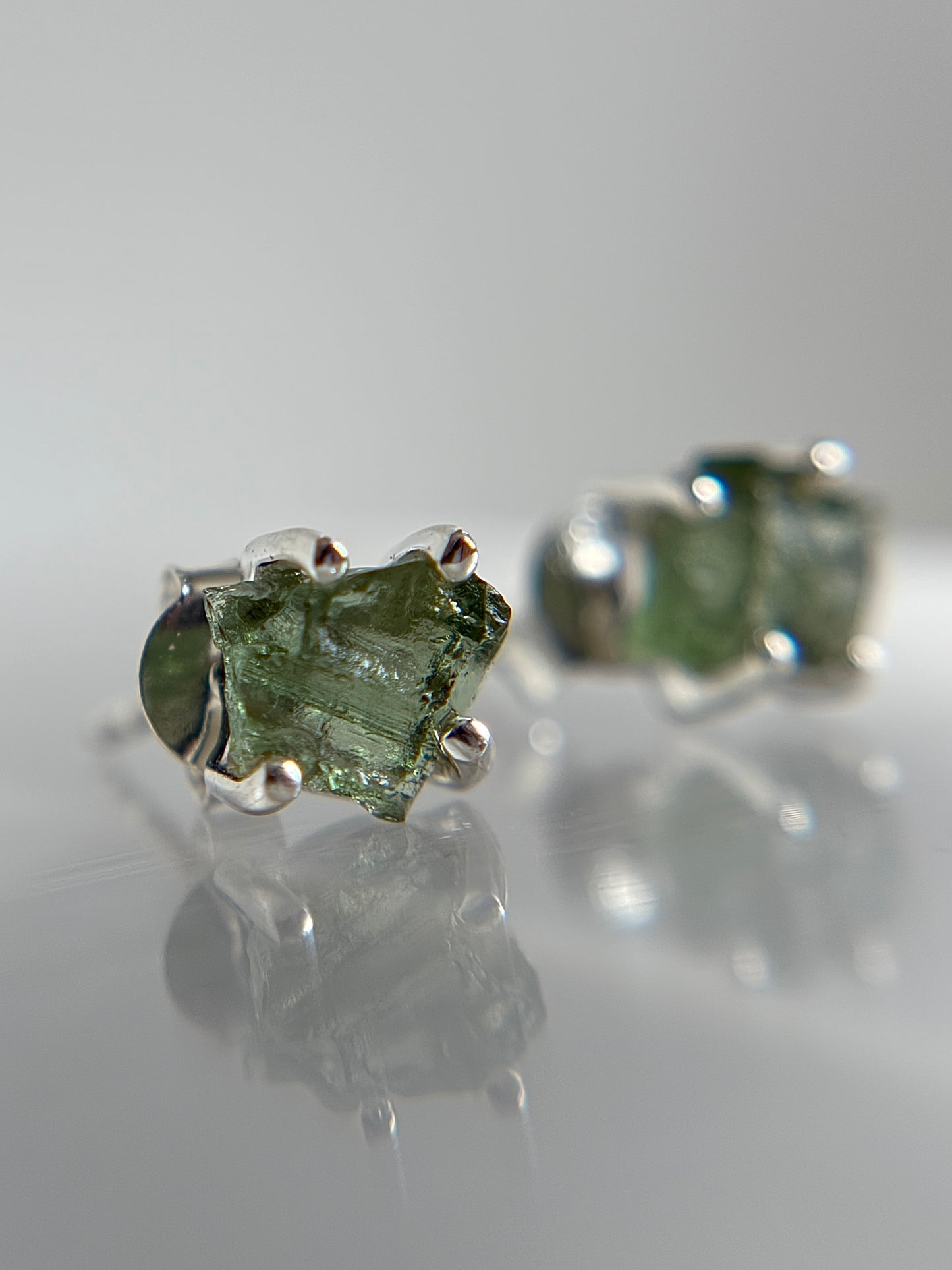Moldavite Earrings