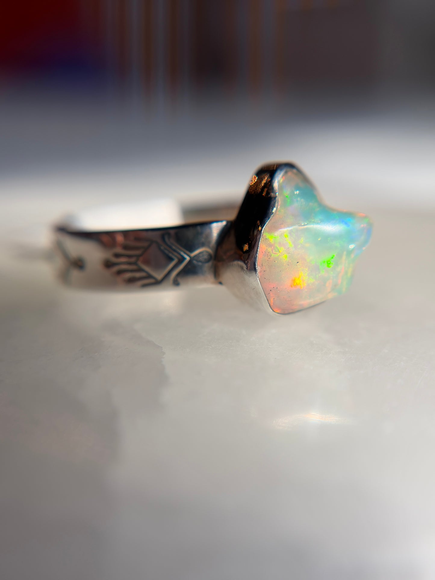 Opal Ring Size 11 - Sterling Silver .925