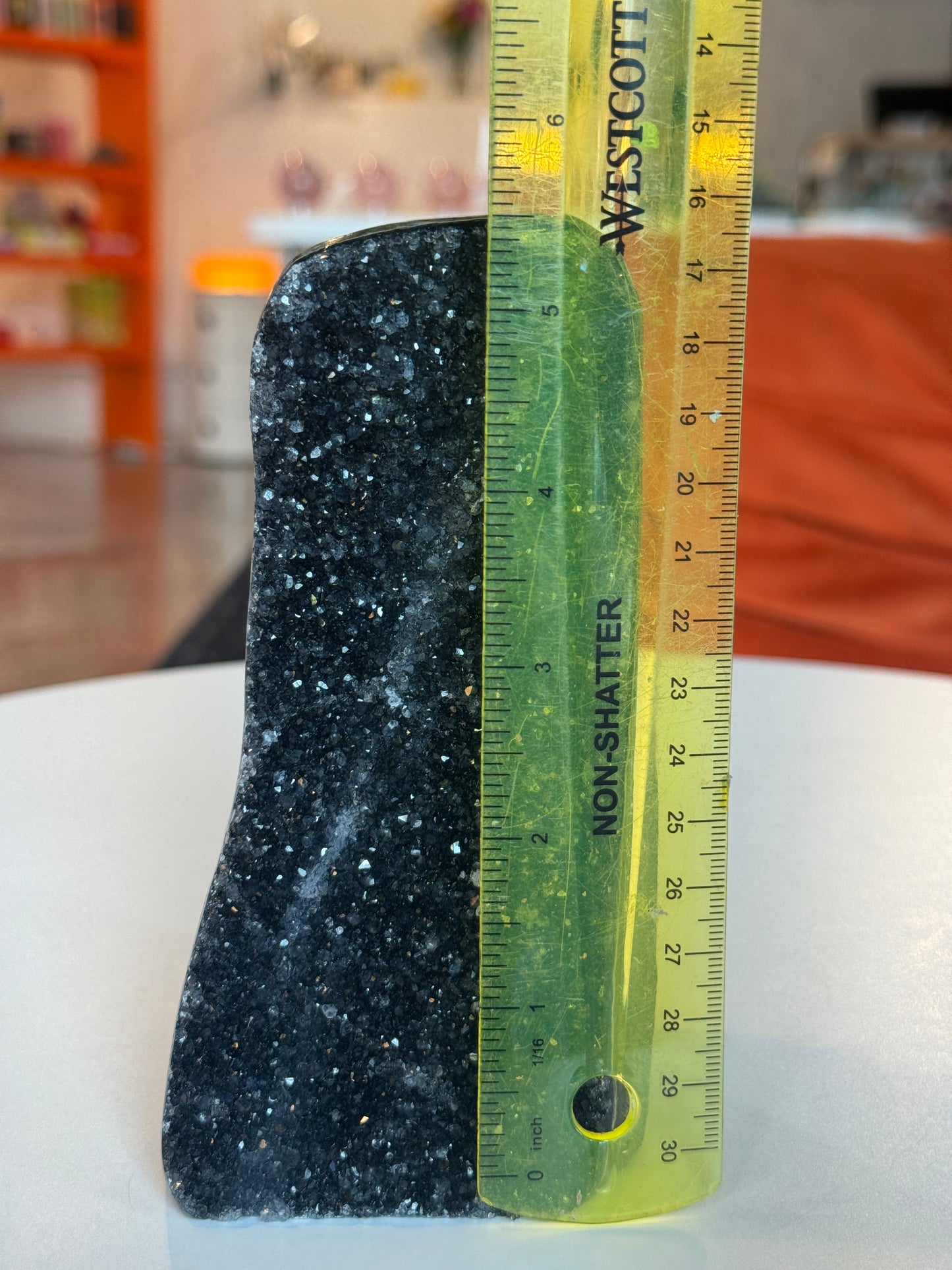 Black Amethyst Cut Base Freeform