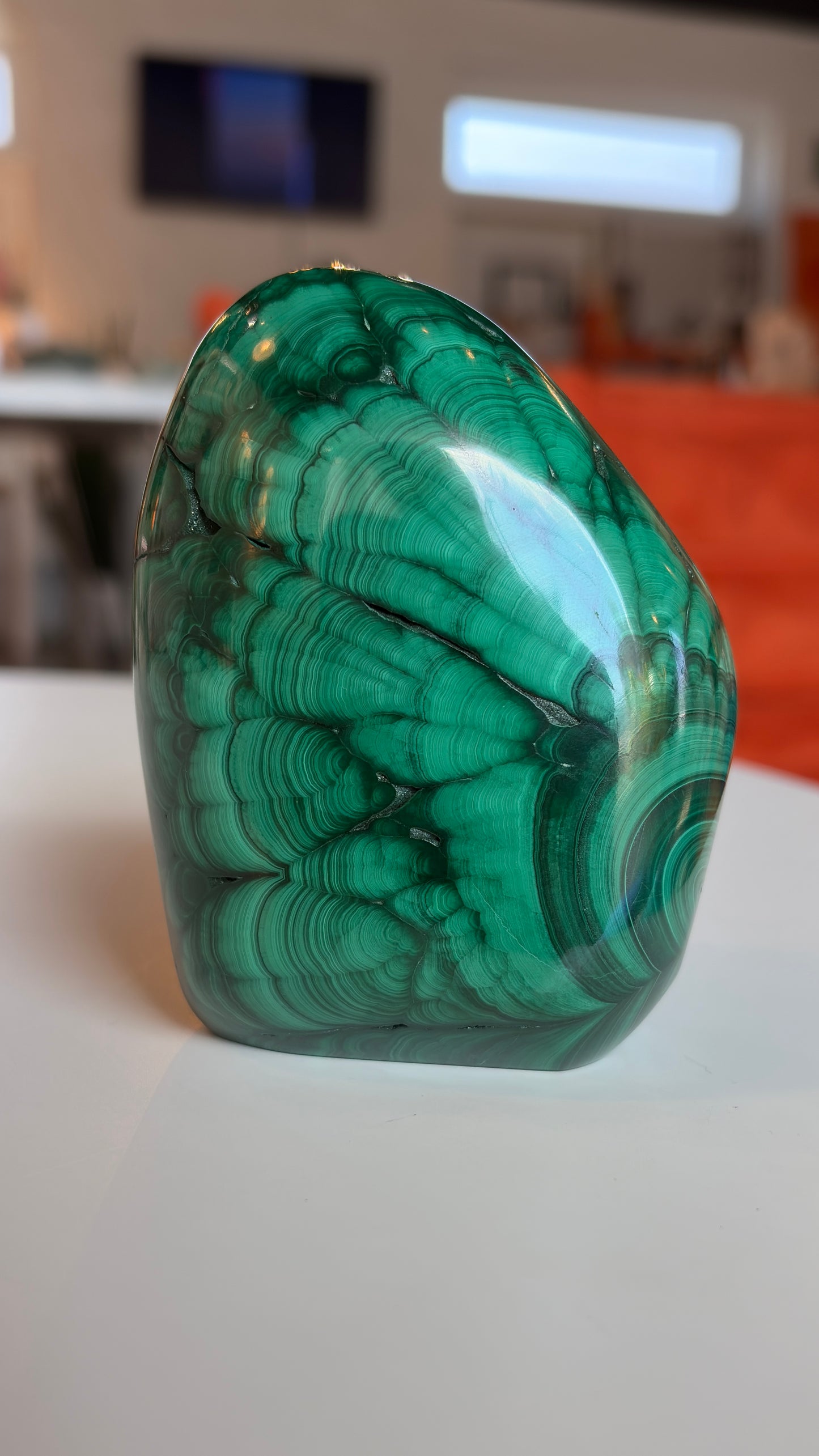 High Grade Polished Malachite Freeform