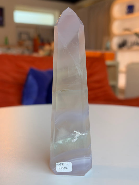 Lavender Rainbow Fluorite Tower LF08