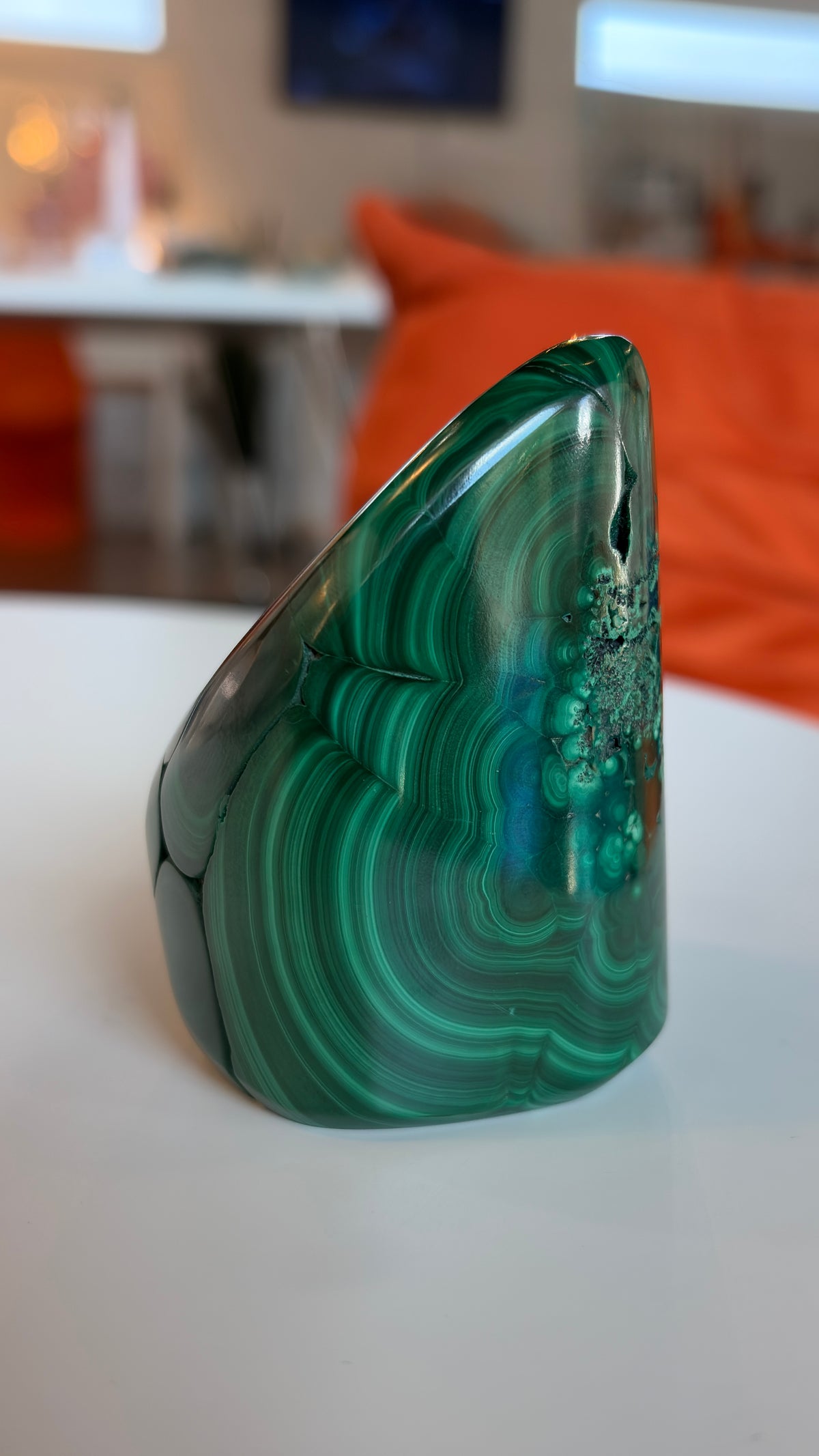 High Grade Polished Malachite Freeform