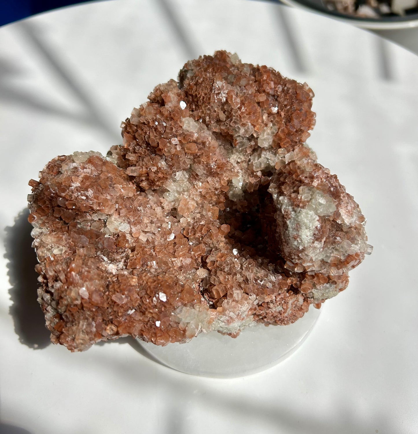 Large Red Aragonite Cluster