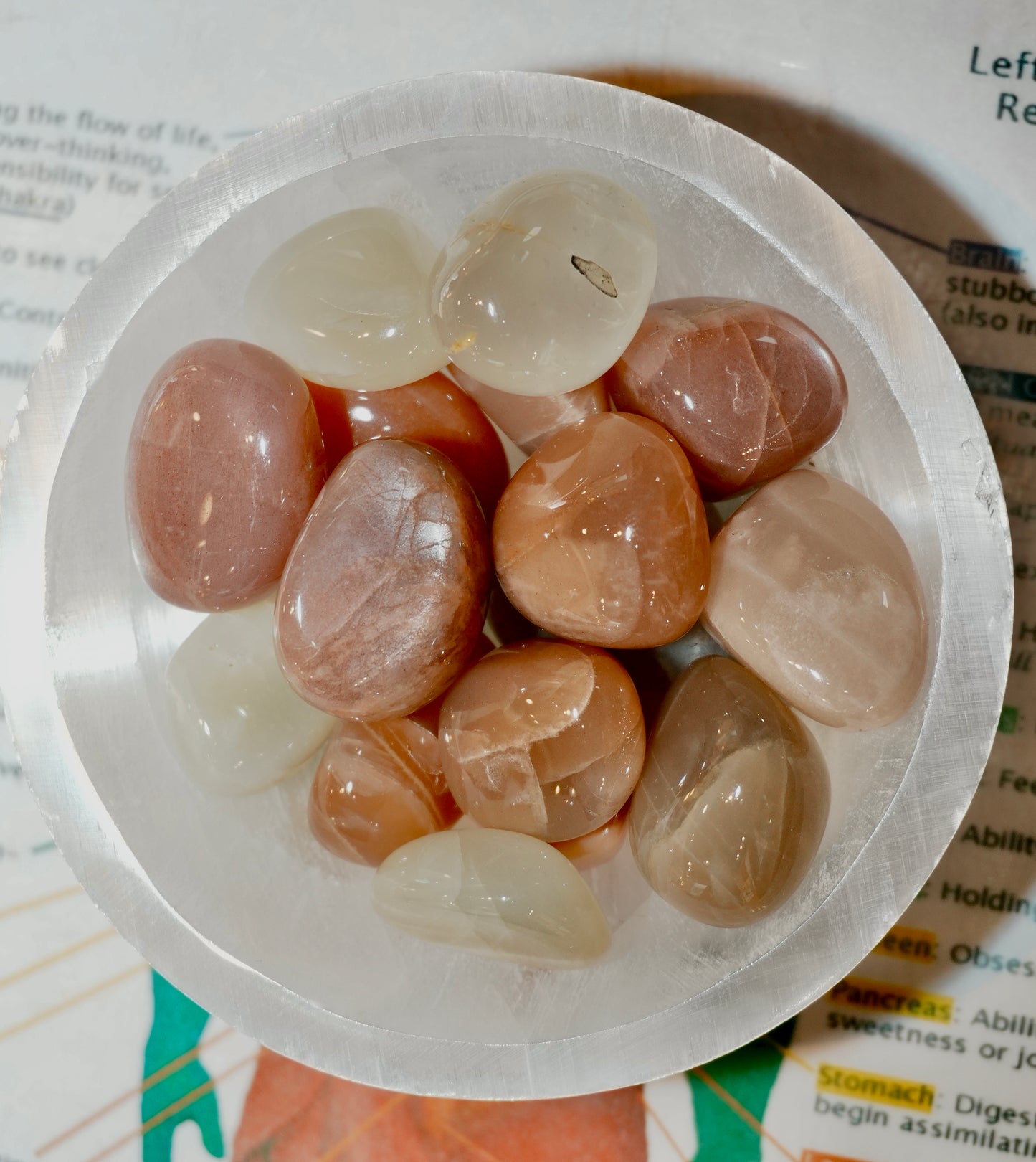 Peach Moonstone Tumble