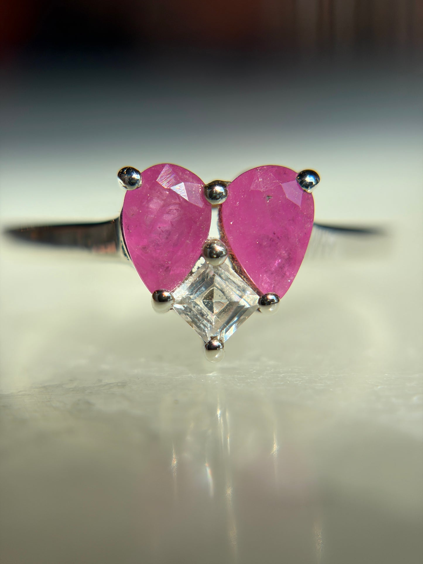 Ruby Ring Size 9 - Sterling Silver .925