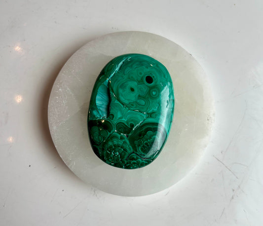 Malachite Palm Stone