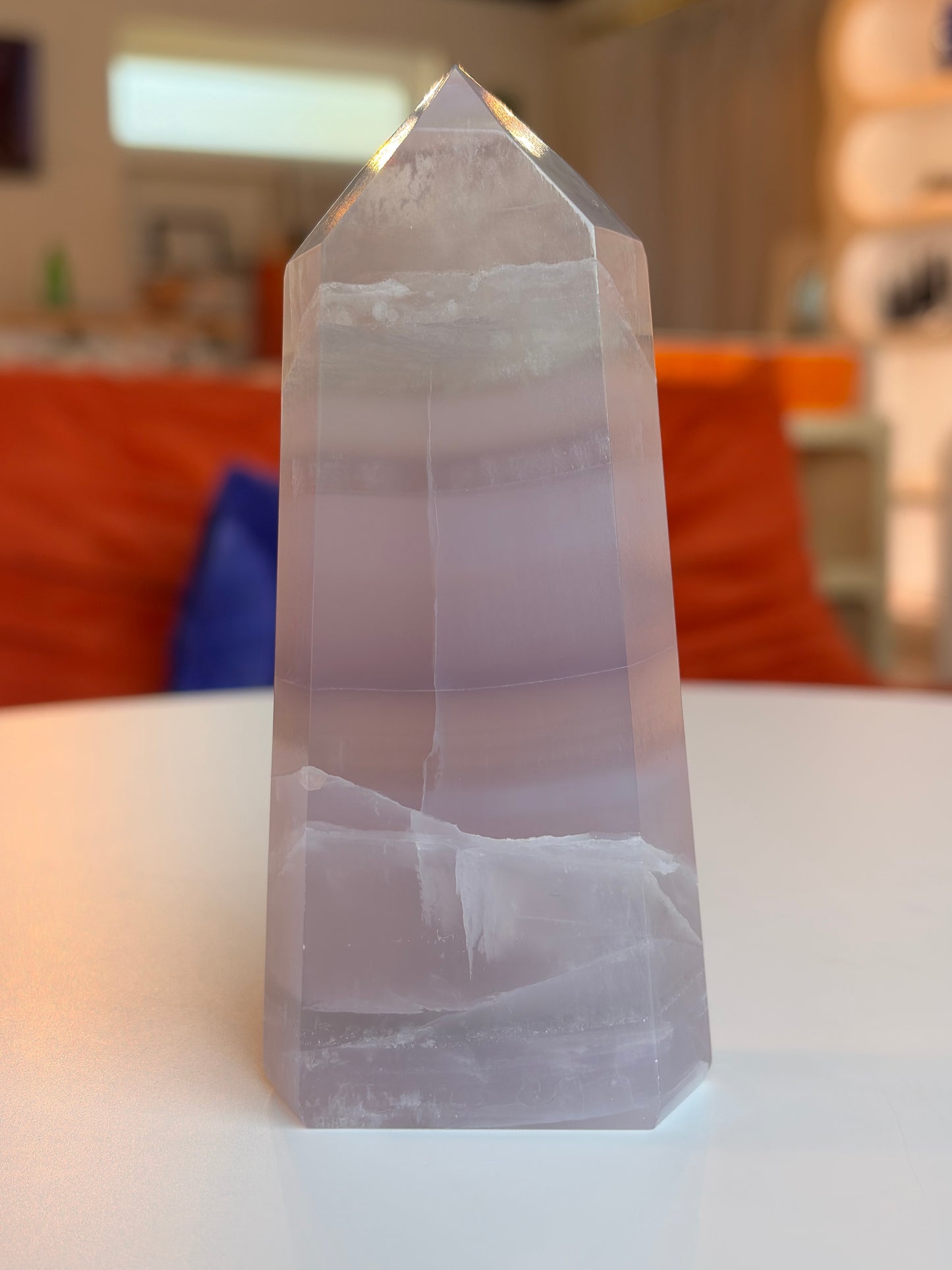 Lavender Rainbow Fluorite Tower LF07