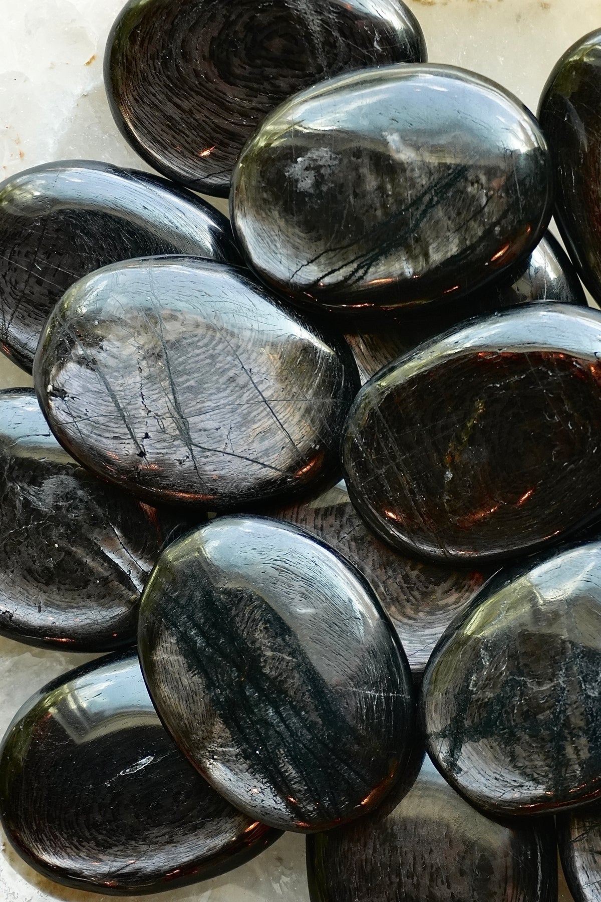 Hypersthene Palm Stones
