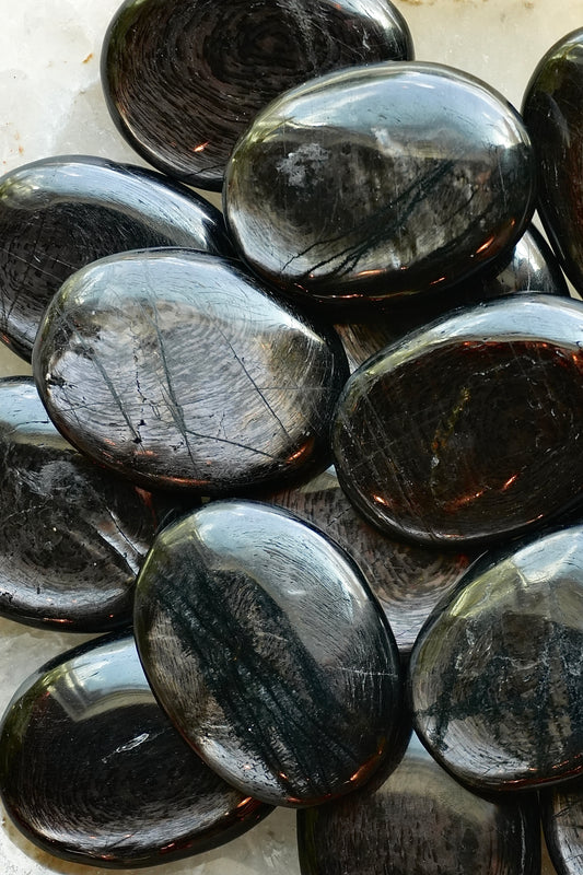 Hypersthene Palm Stones