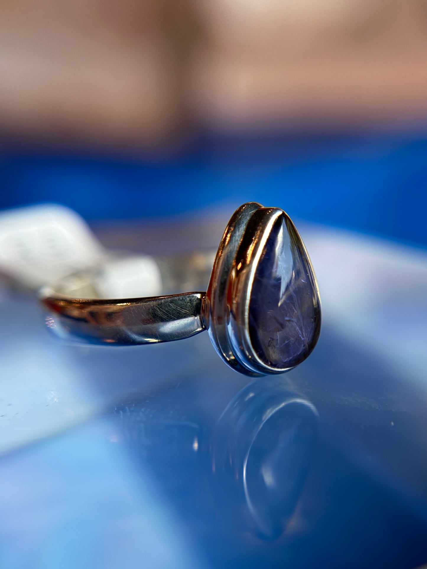 Iolite Ring Size 9 Sterling Silver
