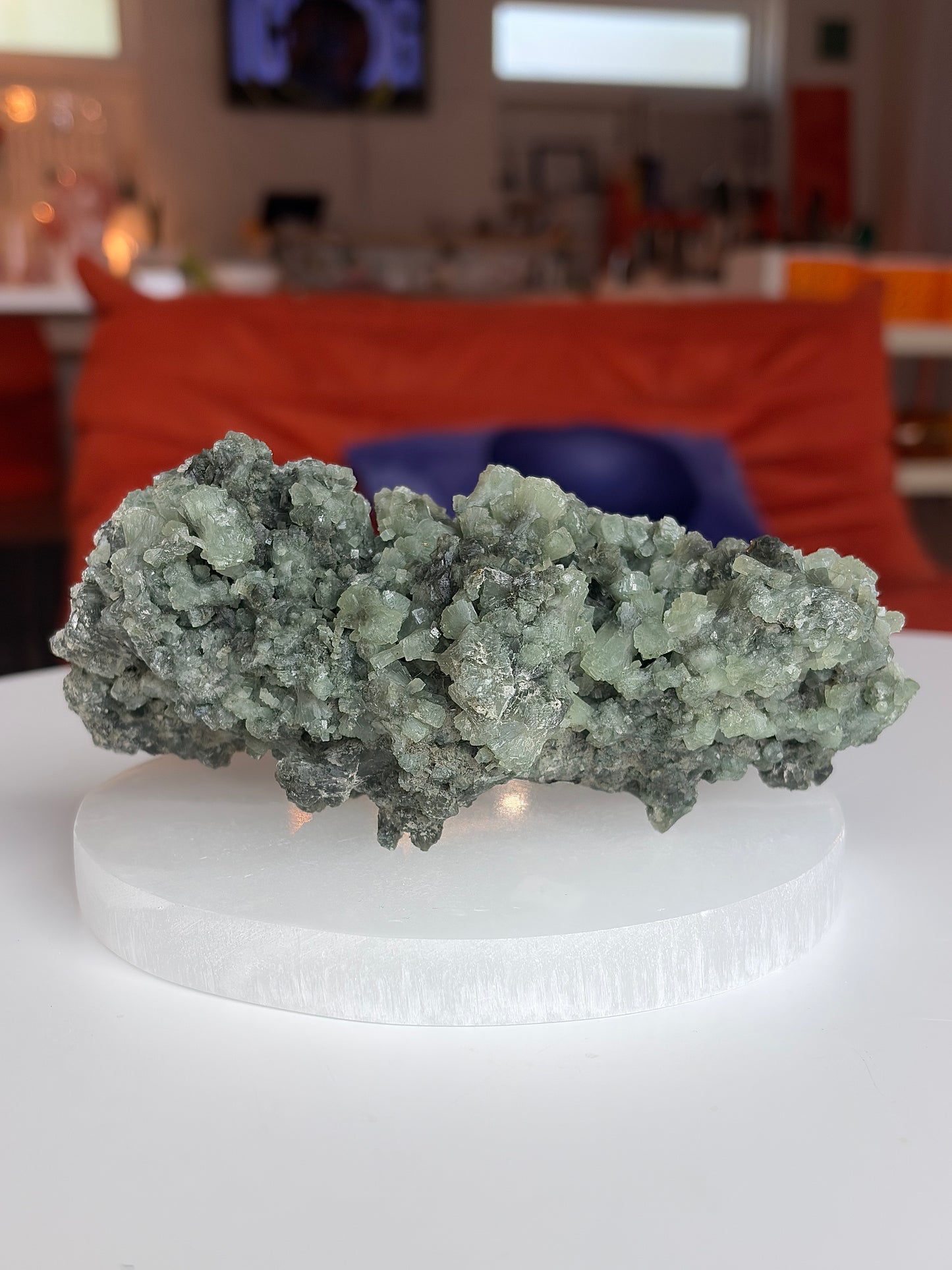 Prehnite with Epidote Cluster