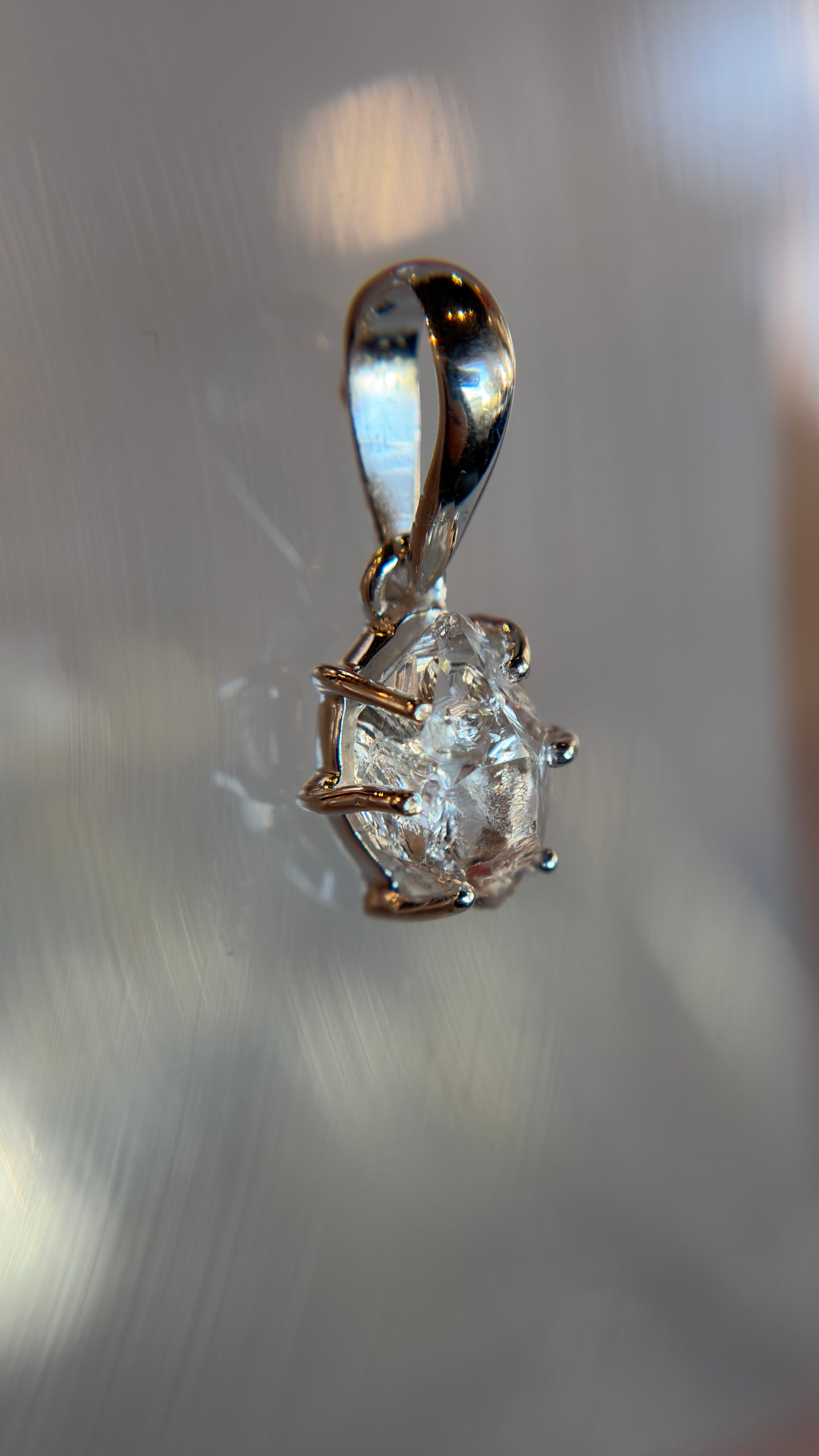 Herkimer Diamond Necklace Pendant