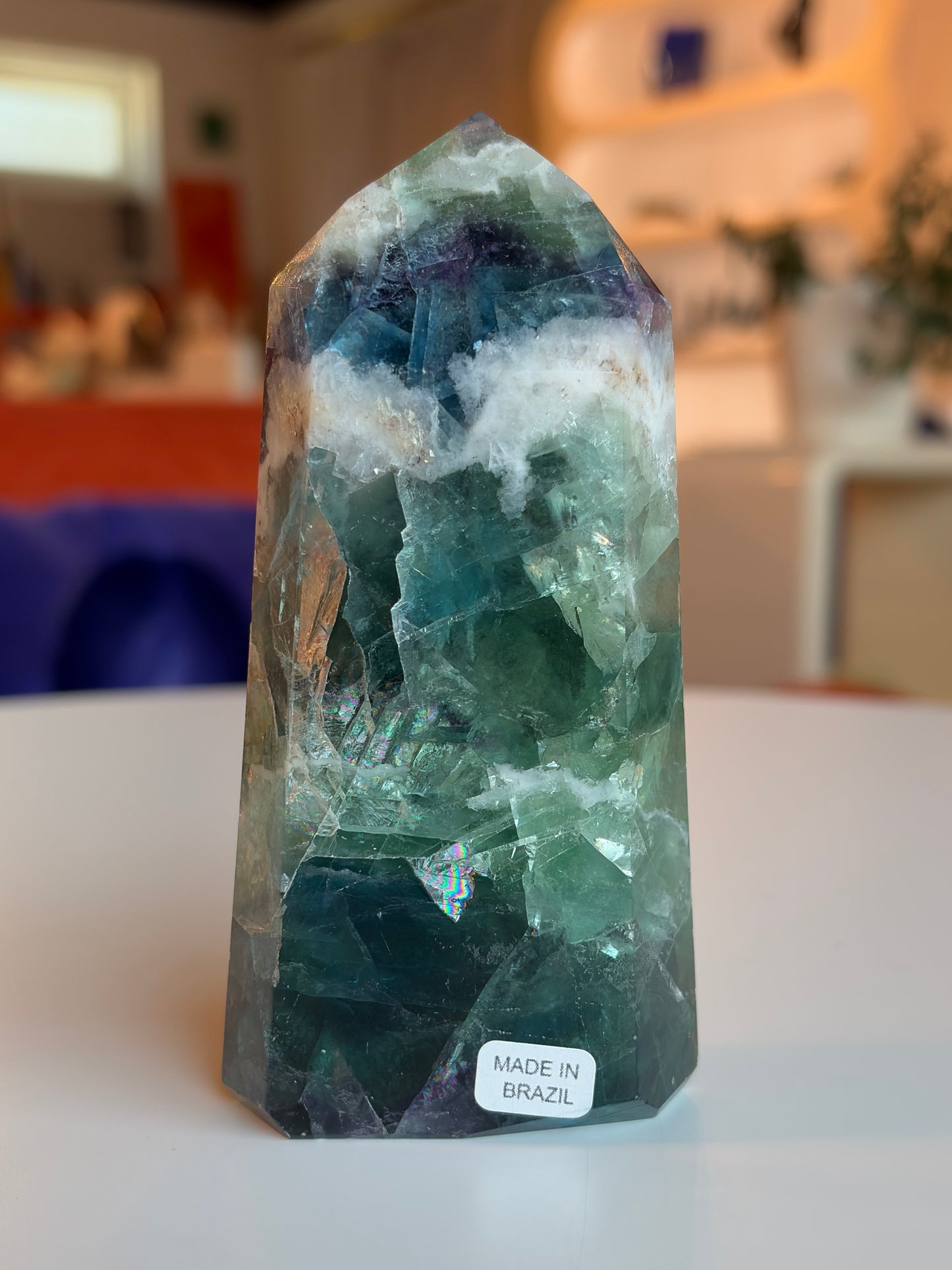 Rainbow Fluorite Tower RF07