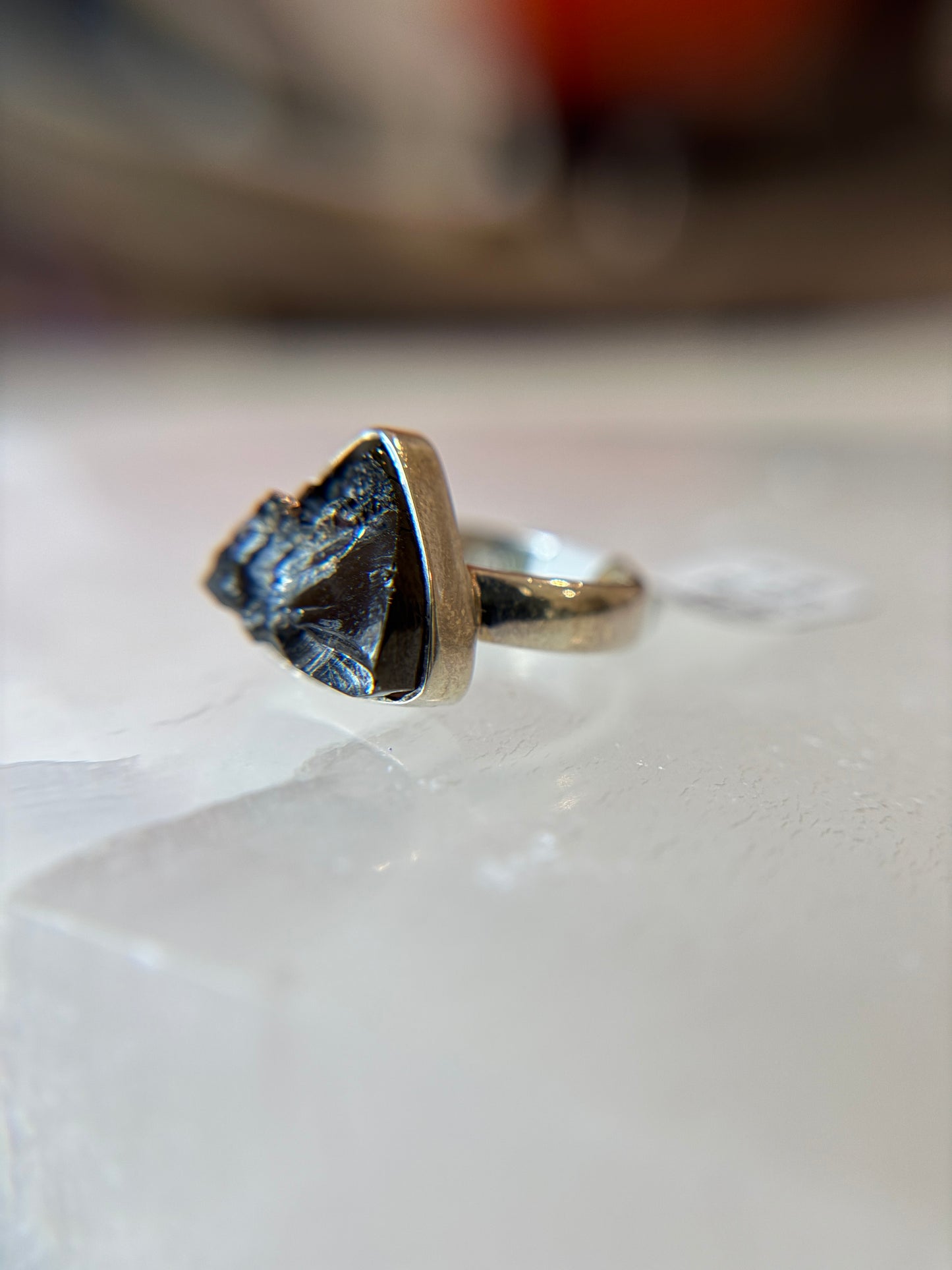 Shungite from Russia Ring Size 5