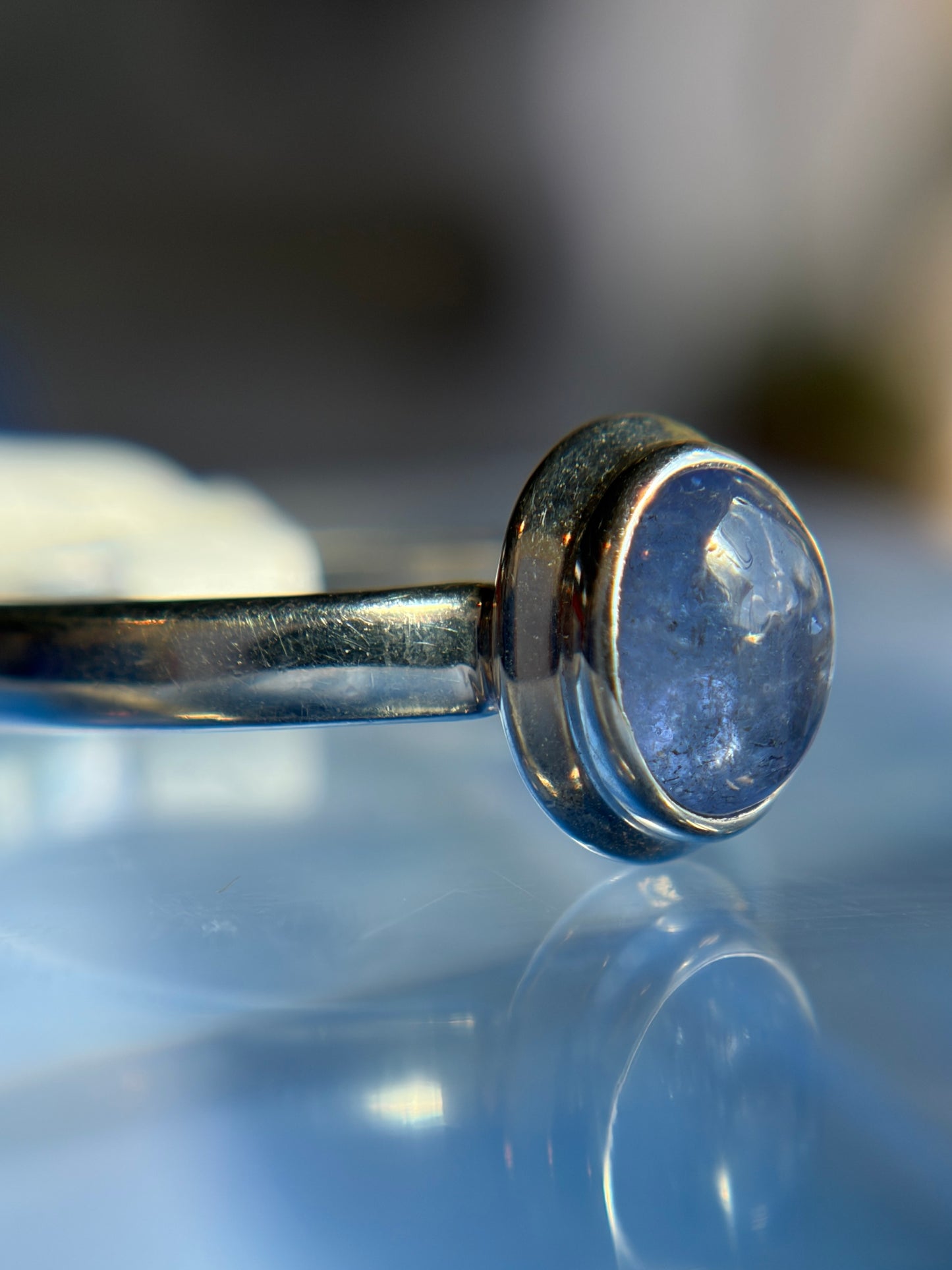 Tanzanite Ring Size 11 Sterling Silver