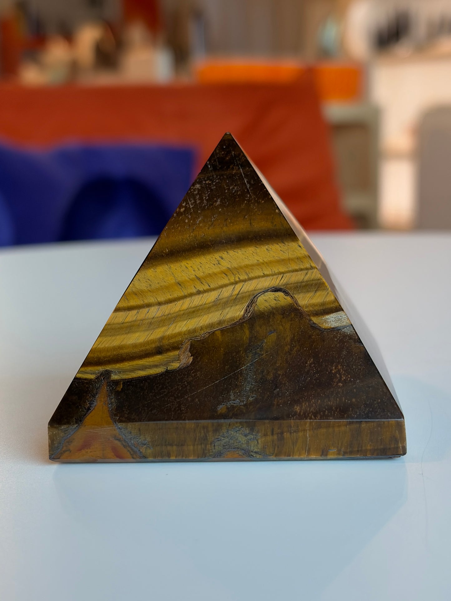 Large Tiger’s Eye Pyramid