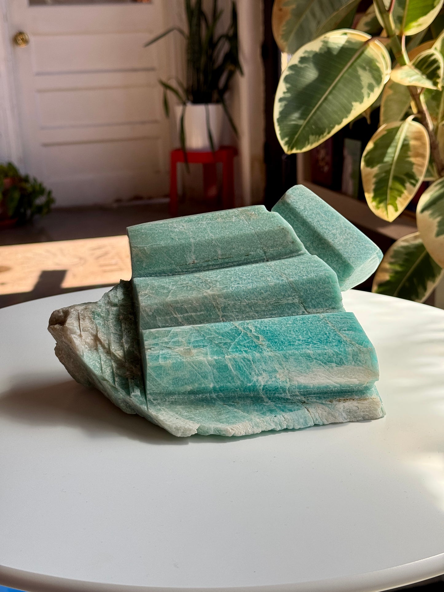 Large Amazonite Cut Freeform