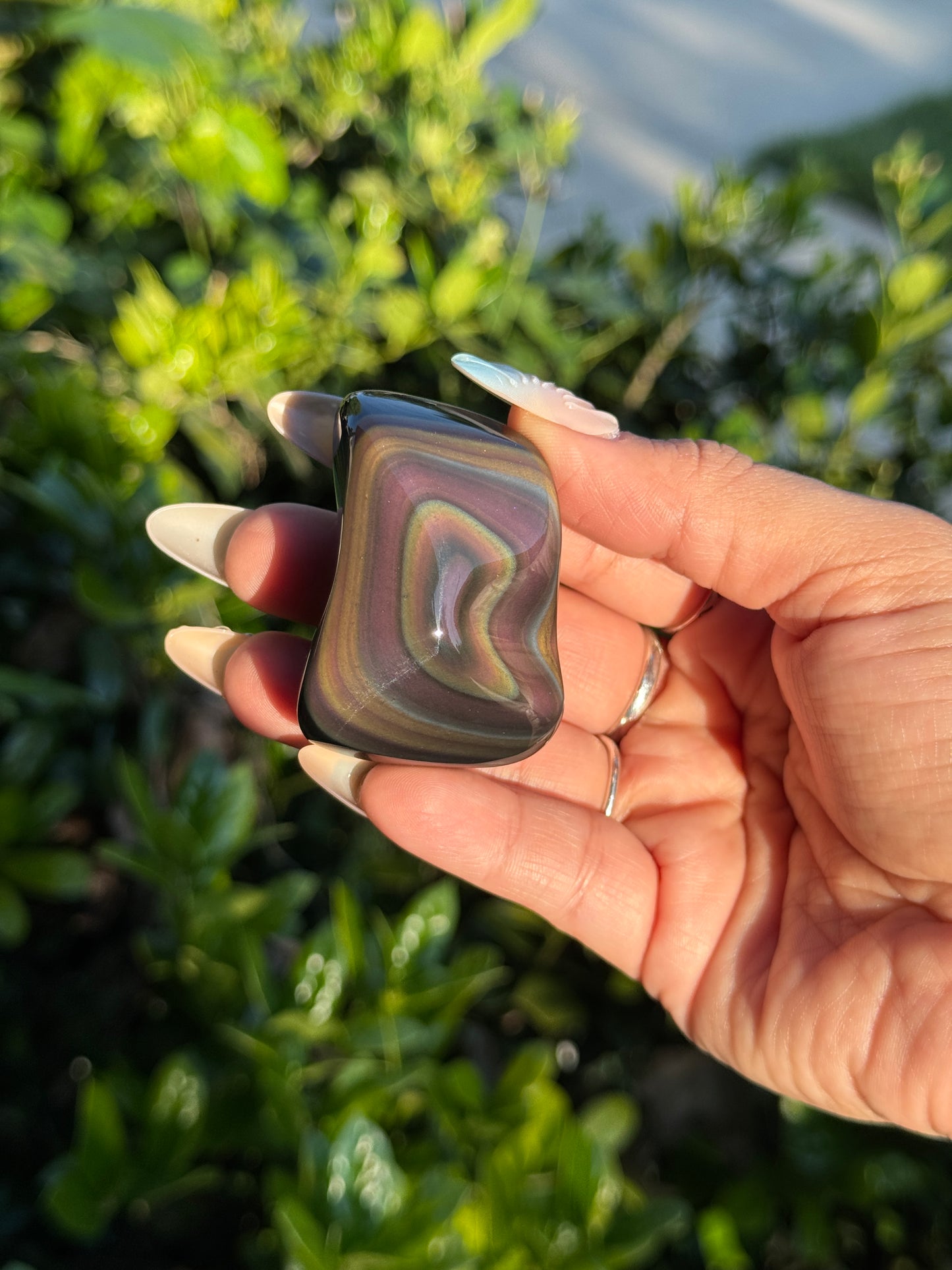 High Grade Rainbow Obsidian Polished Freeform | 📍Mexico RO-9