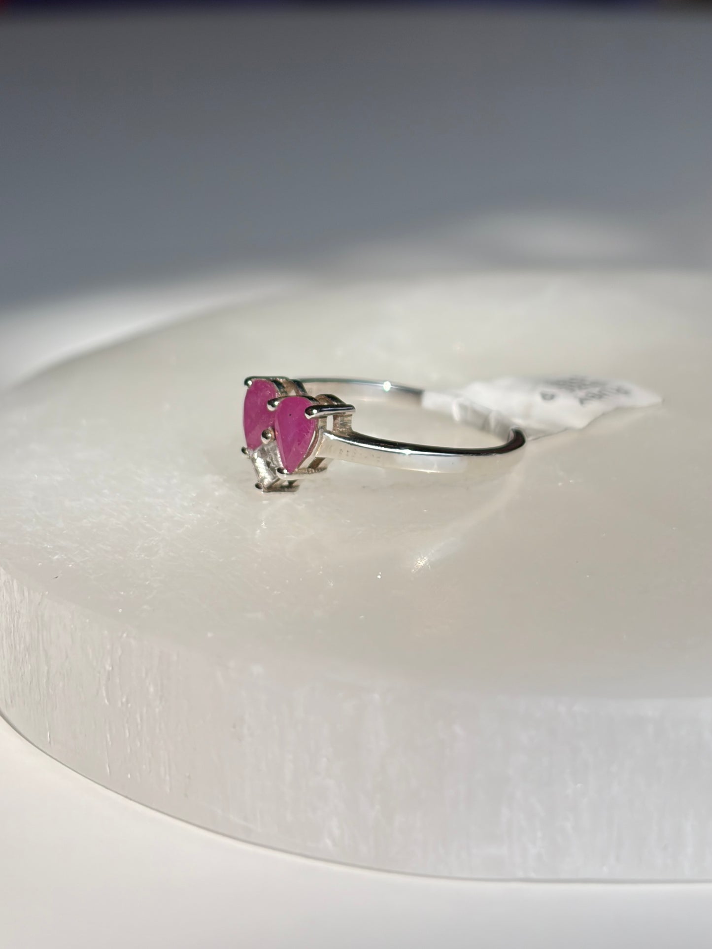 Ruby Ring Size 9 - Sterling Silver .925