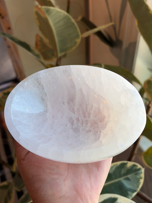 Selenite Oval Charging Bowl