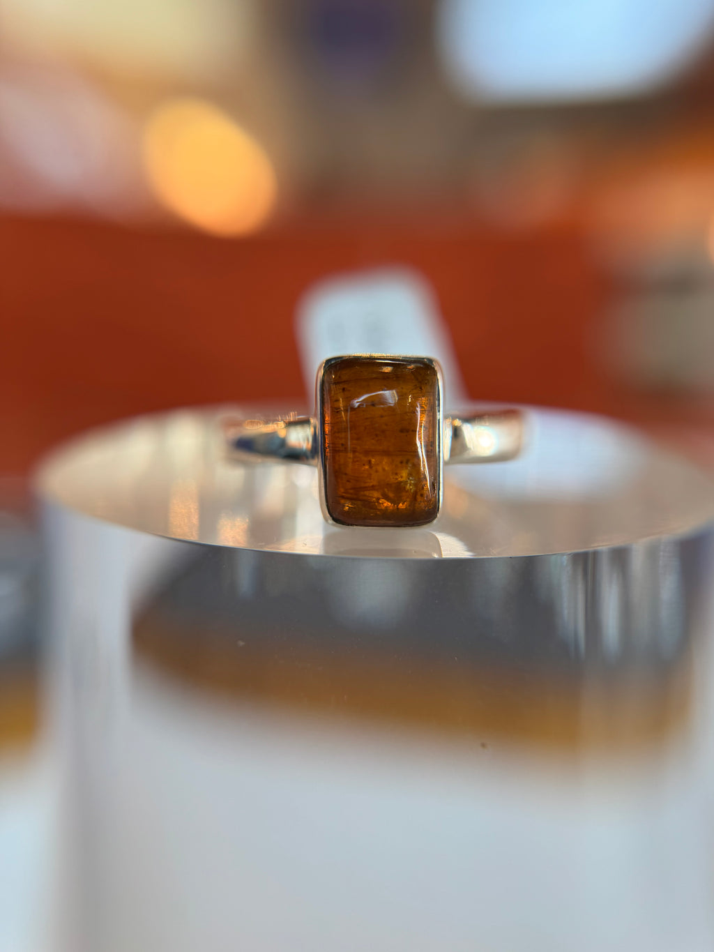 Orange Kyanite Ring Size 9