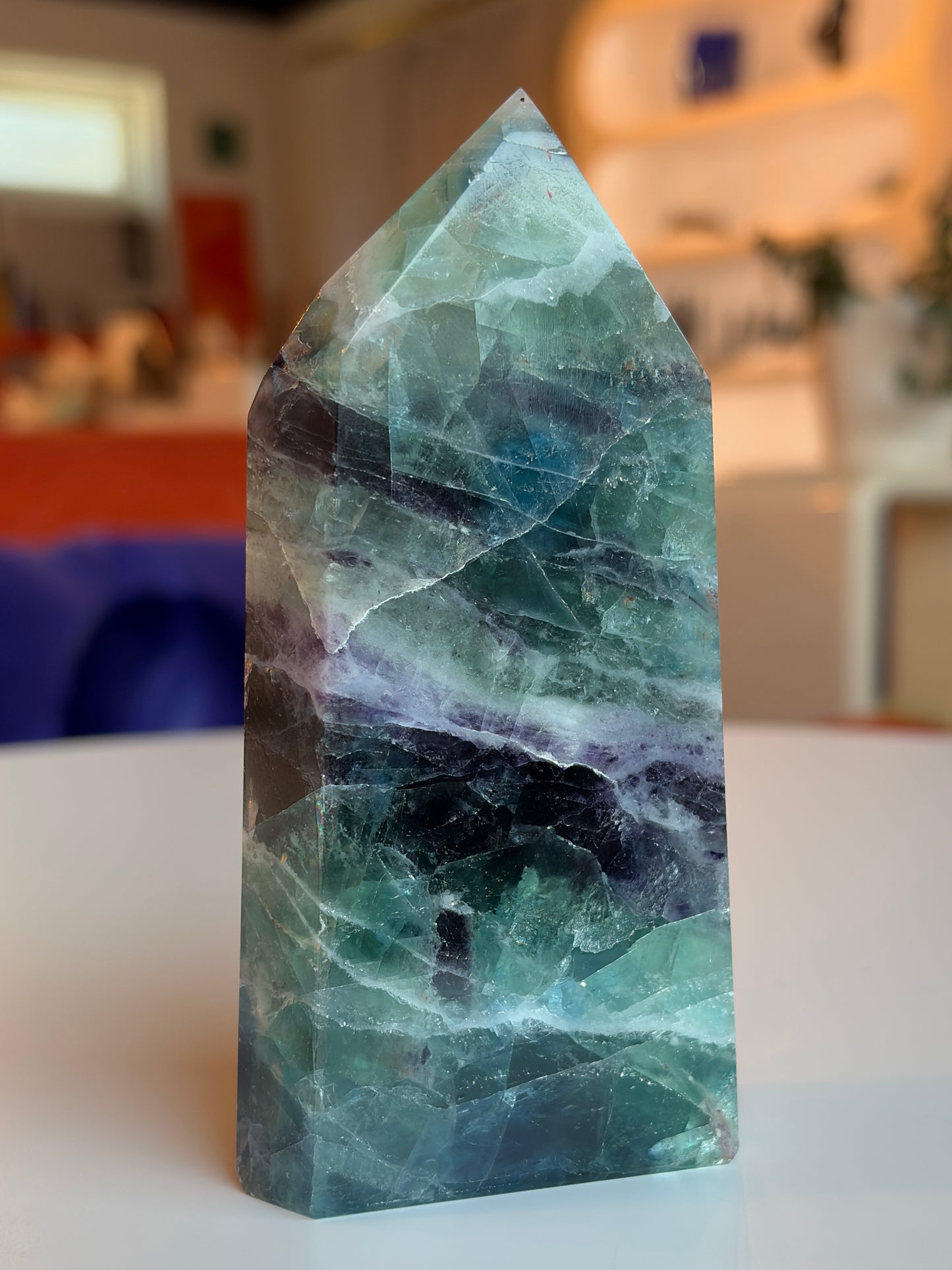 Rainbow Fluorite Tower RF09