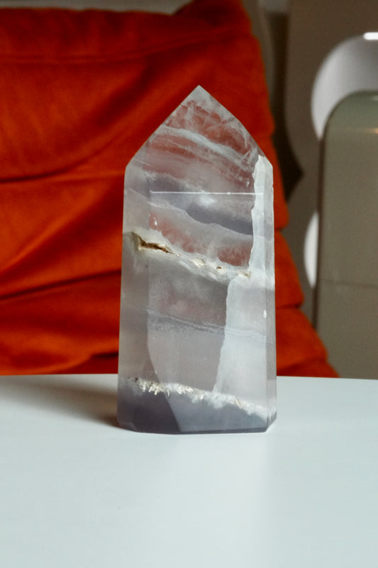 Lavender Rainbow Fluorite Tower