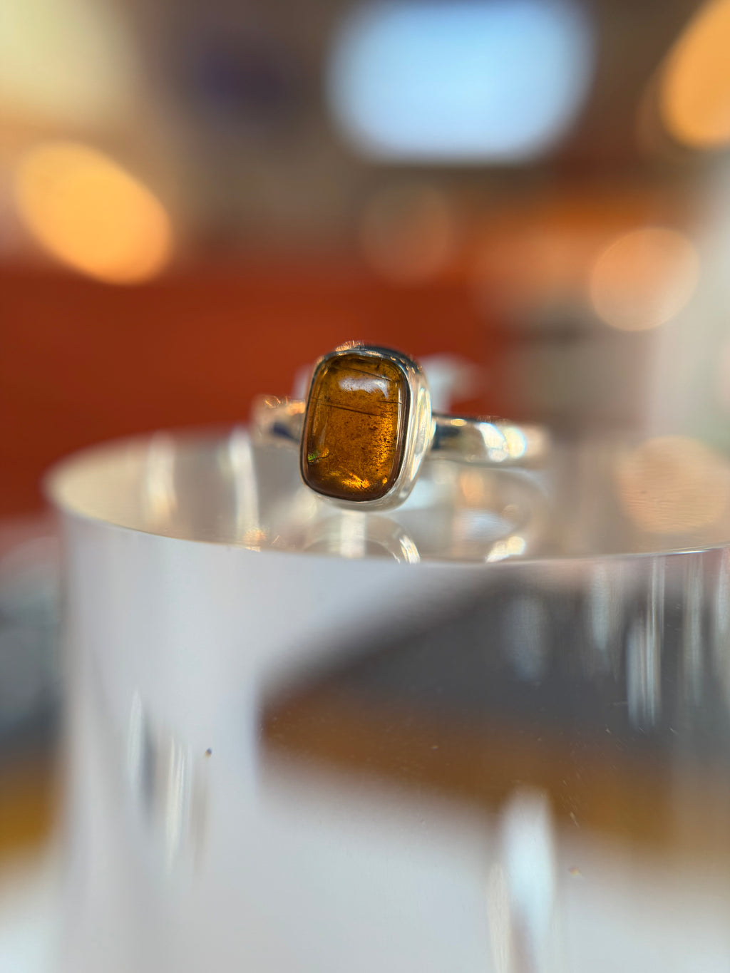 Orange Kyanite Ring Size 7