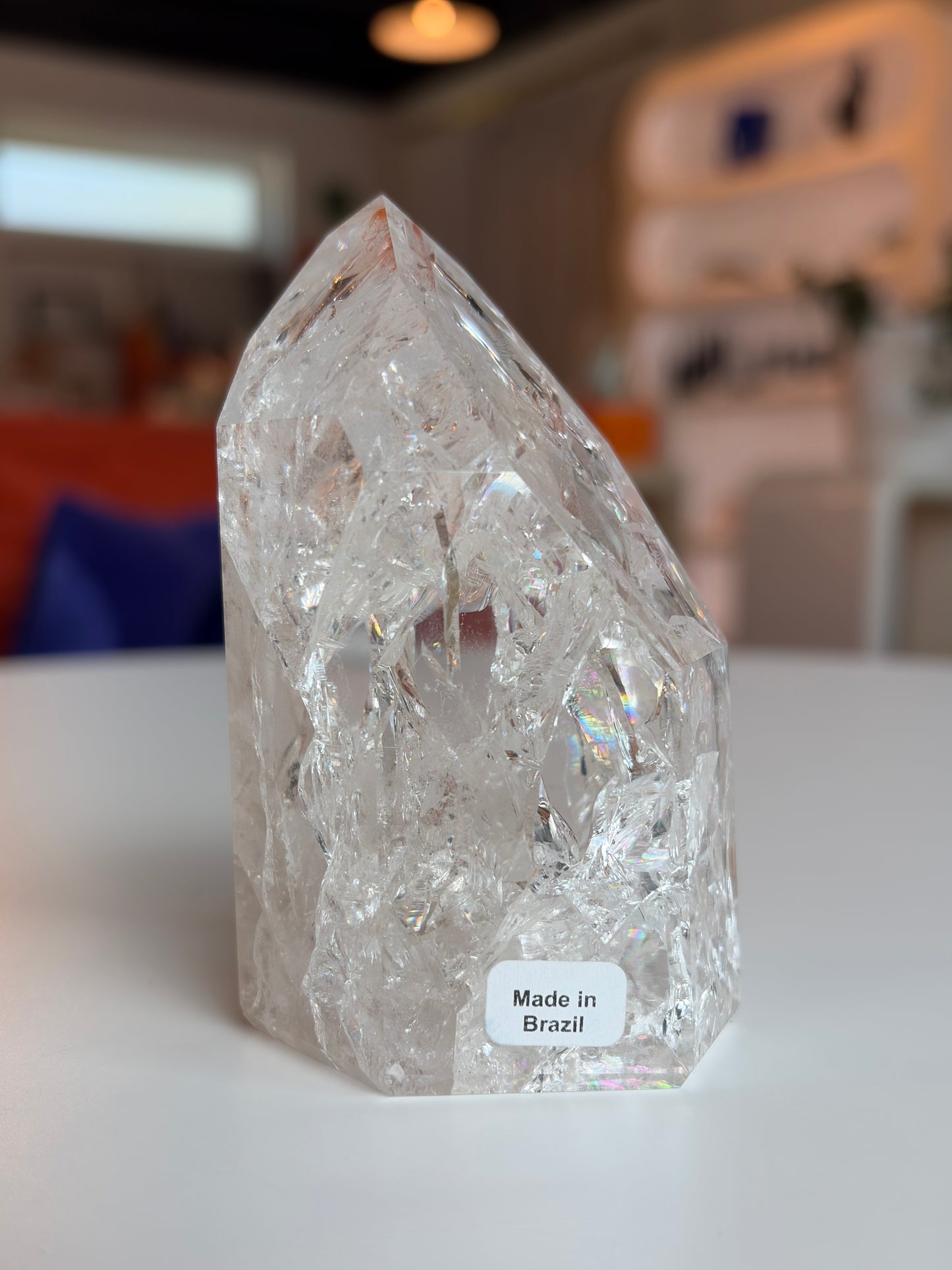 Brazilian Crackle Quartz Tower CQ01