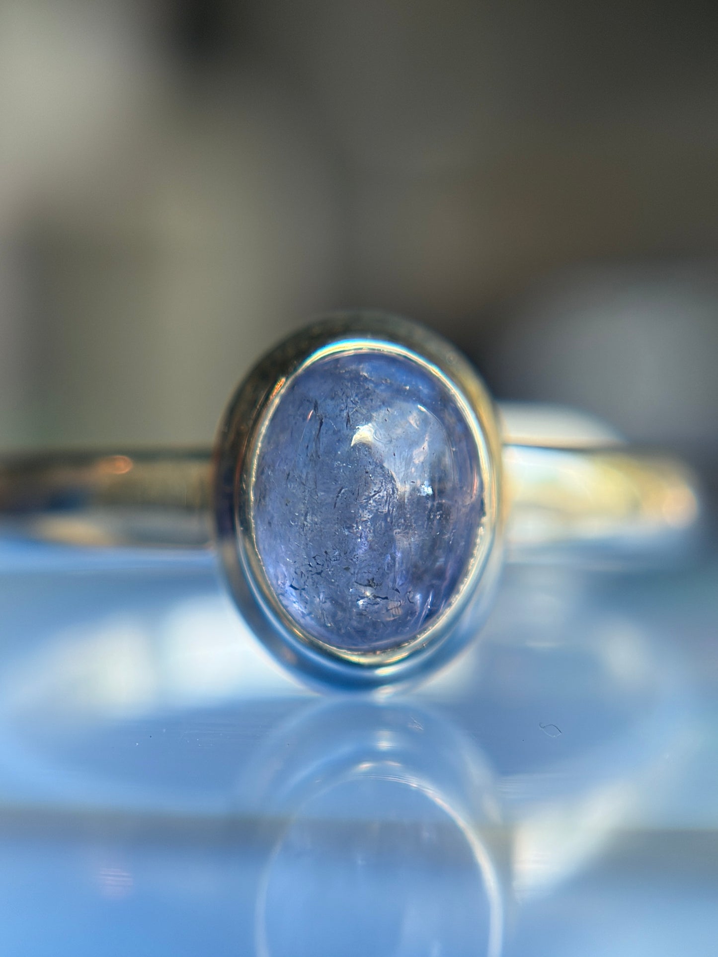 Tanzanite Ring Size 11 Sterling Silver