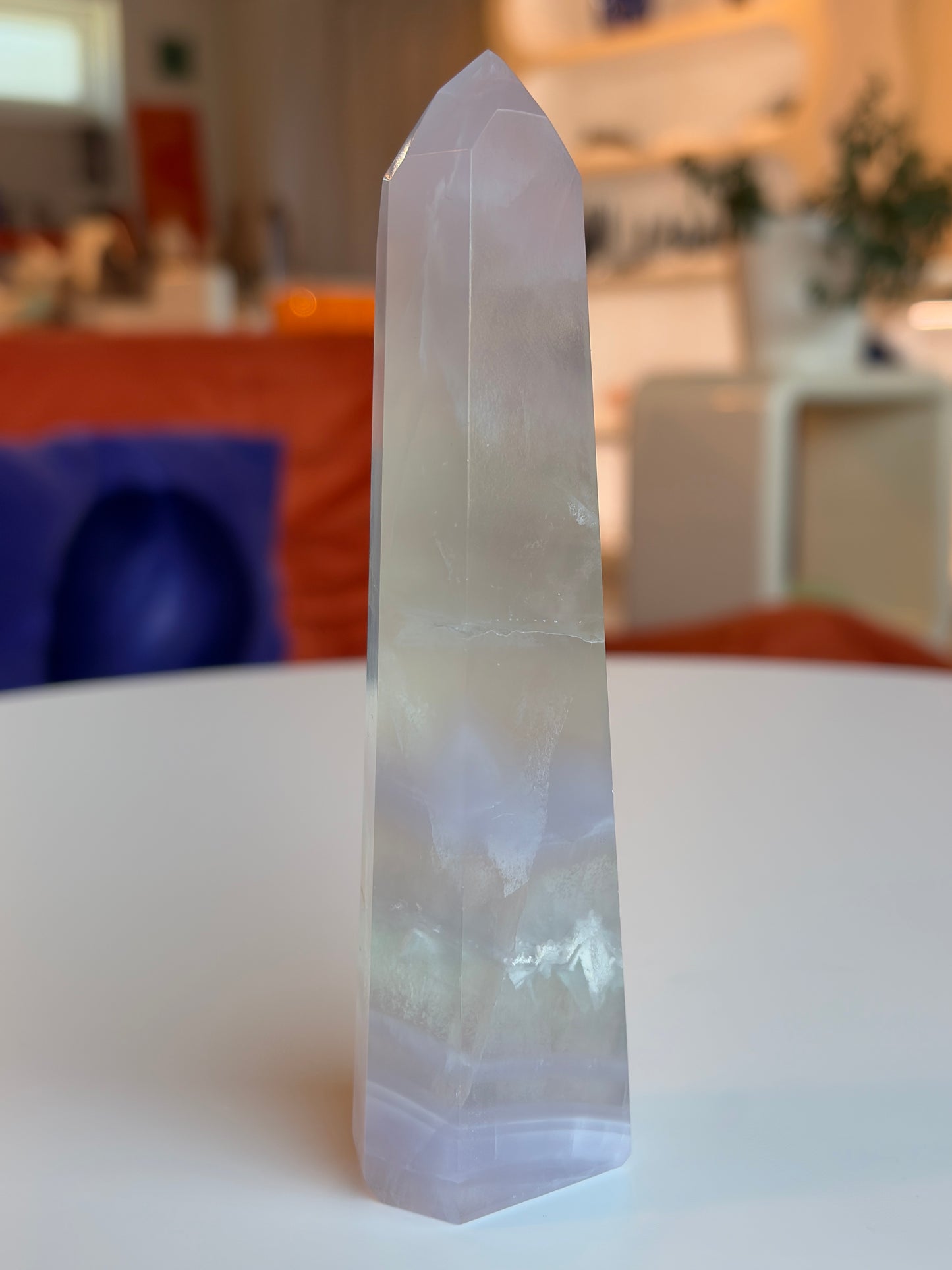 Lavender Rainbow Fluorite Tower LF08