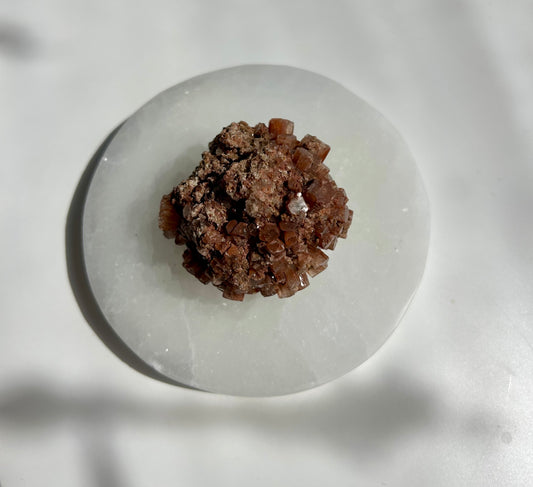 Red Aragonite Cluster