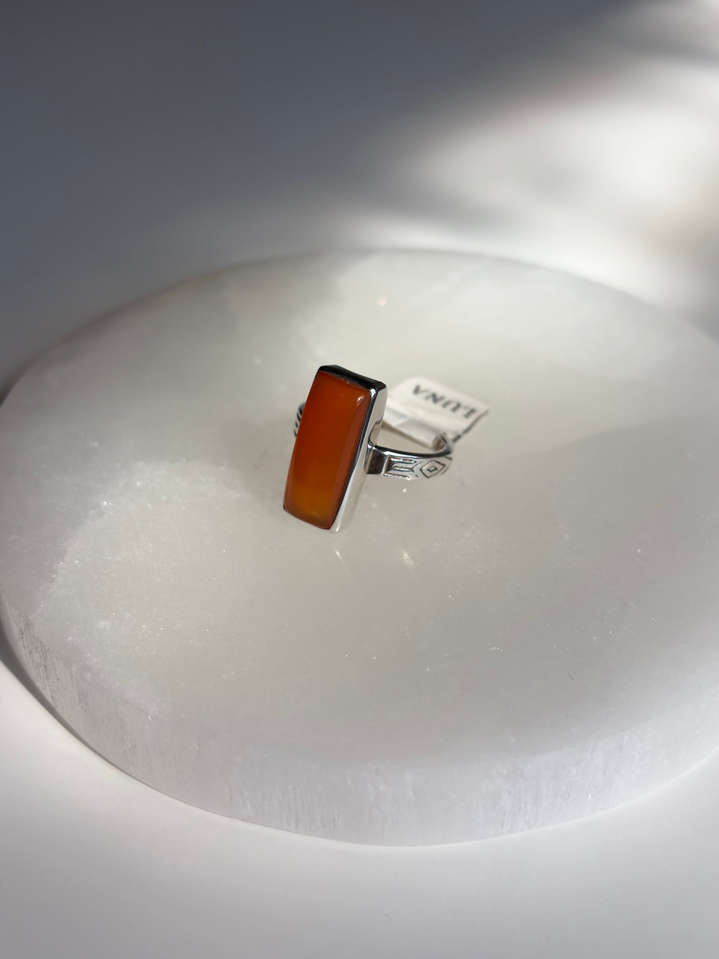 Carnelian Ring Size 6 - Sterling Silver .925