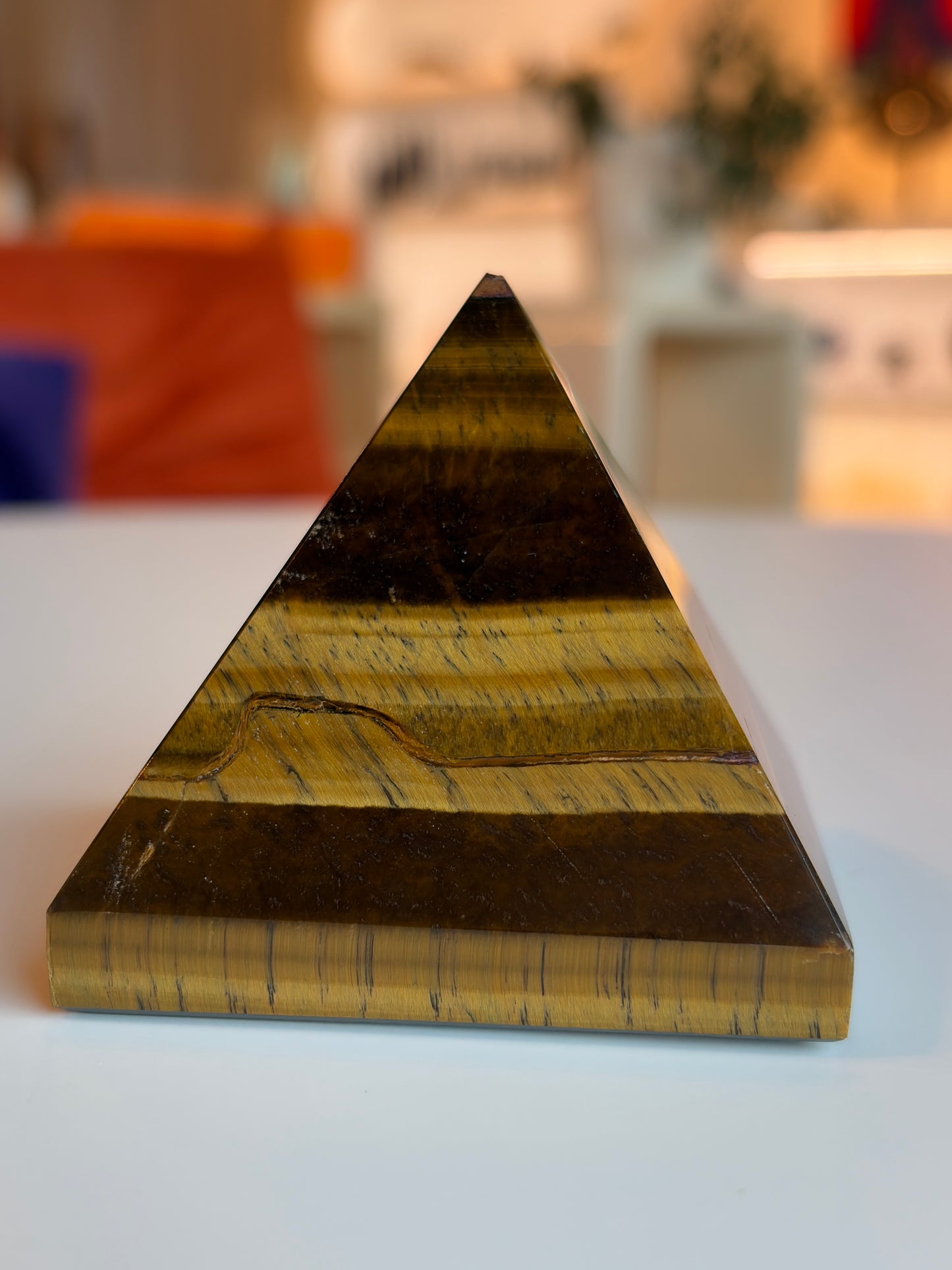 Large Tiger’s Eye Pyramid