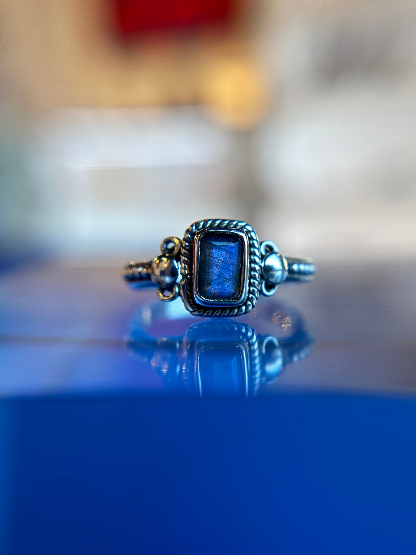 Labradorite Ring Size 6 Sterling Silver