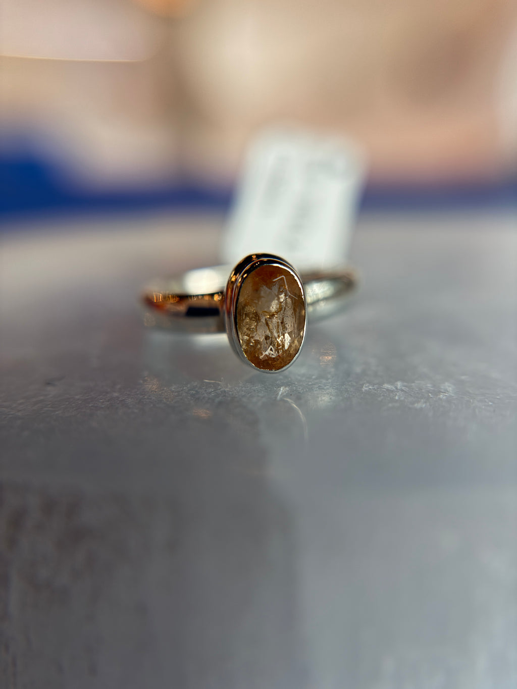 Imperial Topaz Ring Size 5 Sterling Silver￼