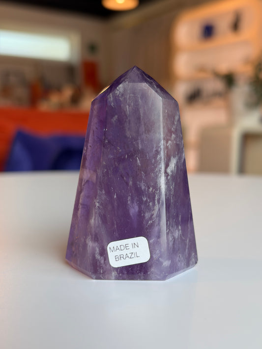 High Grade Brazilian Ametrine Tower AT02