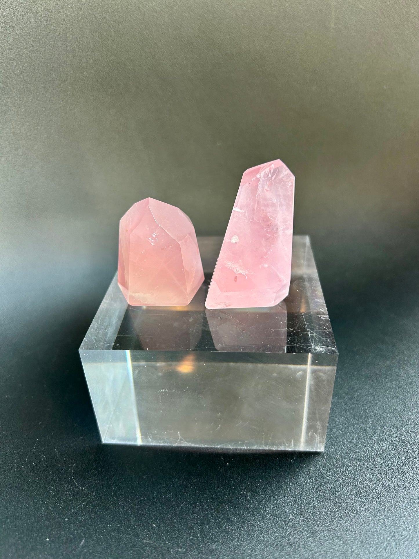 Mini Rose Quartz Tower- MRT2