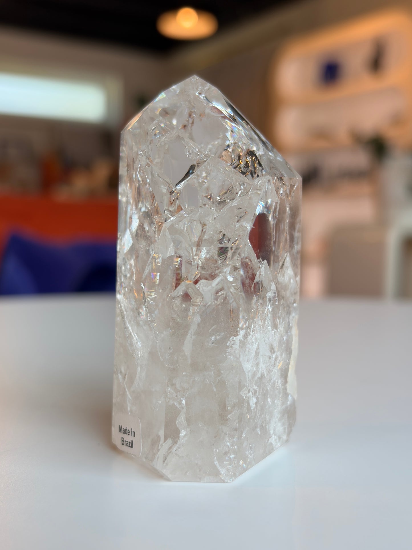 Brazilian Crackle Quartz Tower CQ06