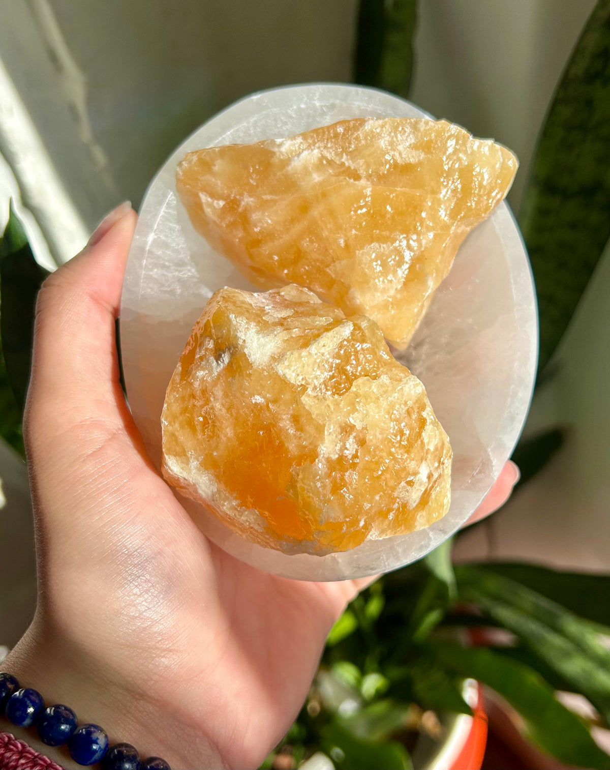 Orange Calcite Raw Chunks