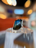 Premium Multi-flash Labradorite Ring Size 7