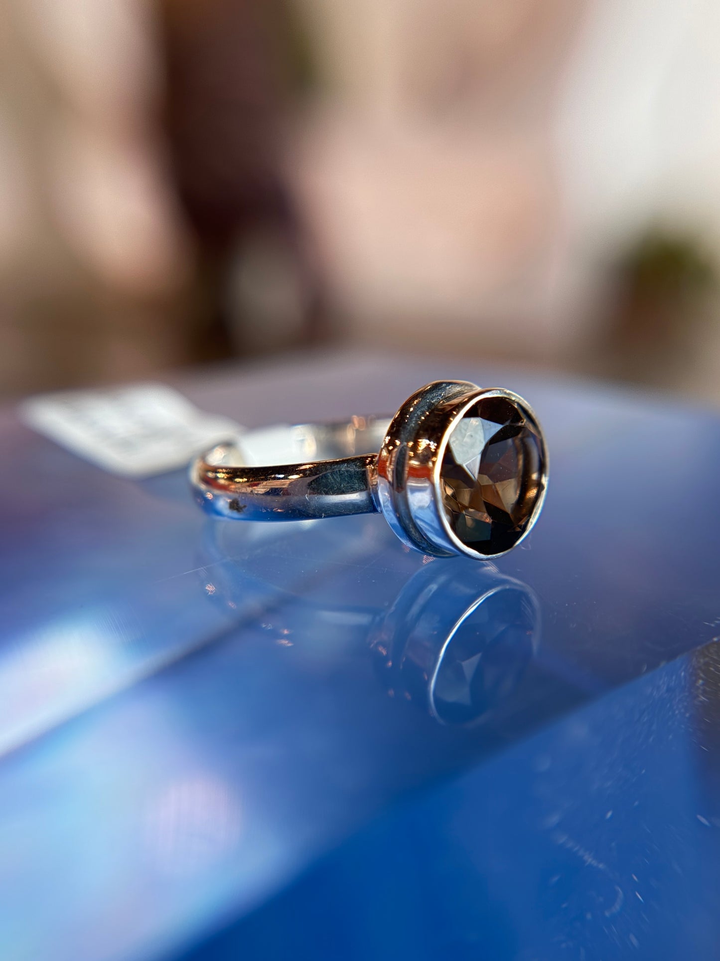 Smoky Quartz Ring Sterling Silver