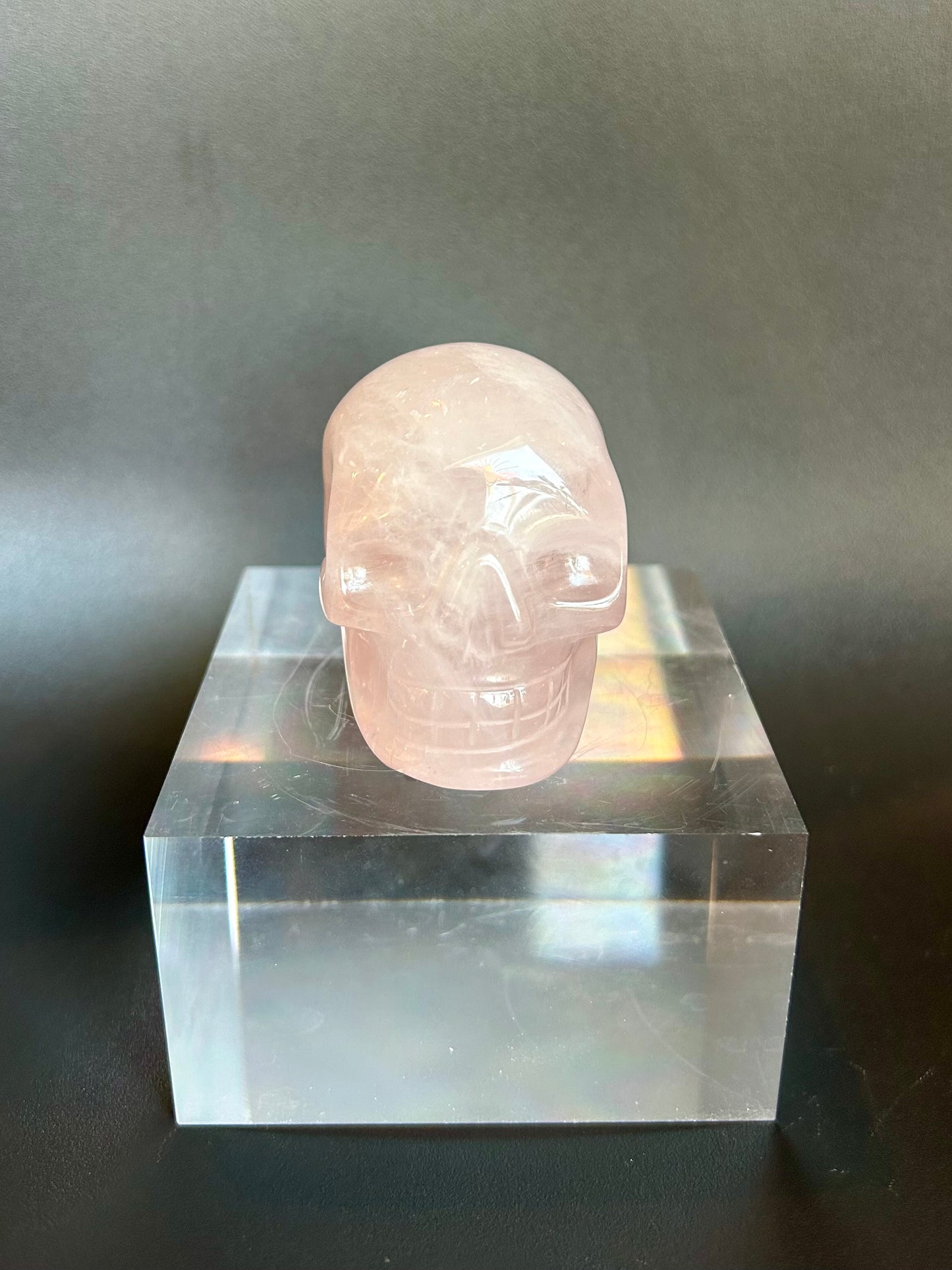 Rose Quartz Skull RQ3