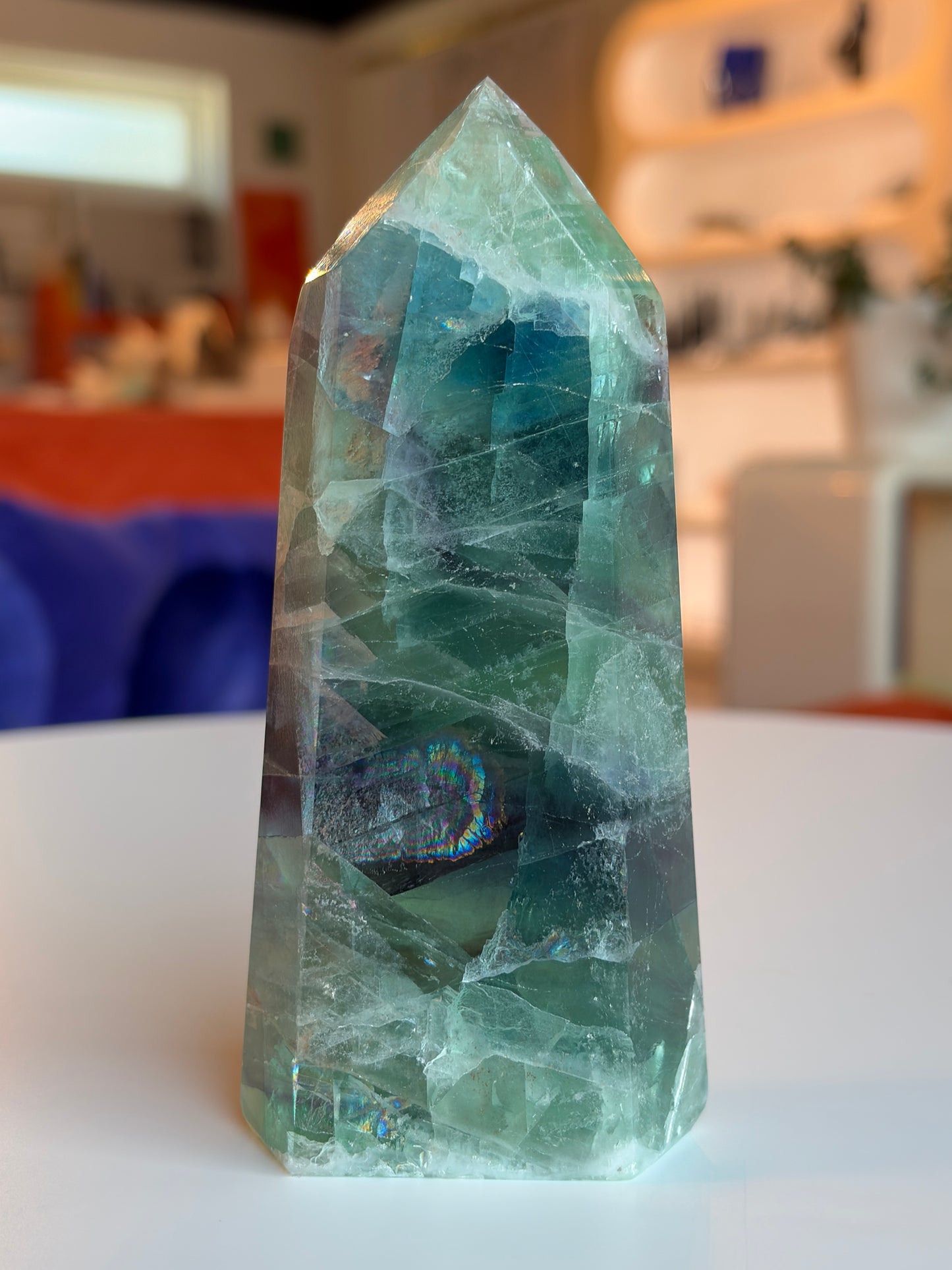 Rainbow Fluorite Tower RF08