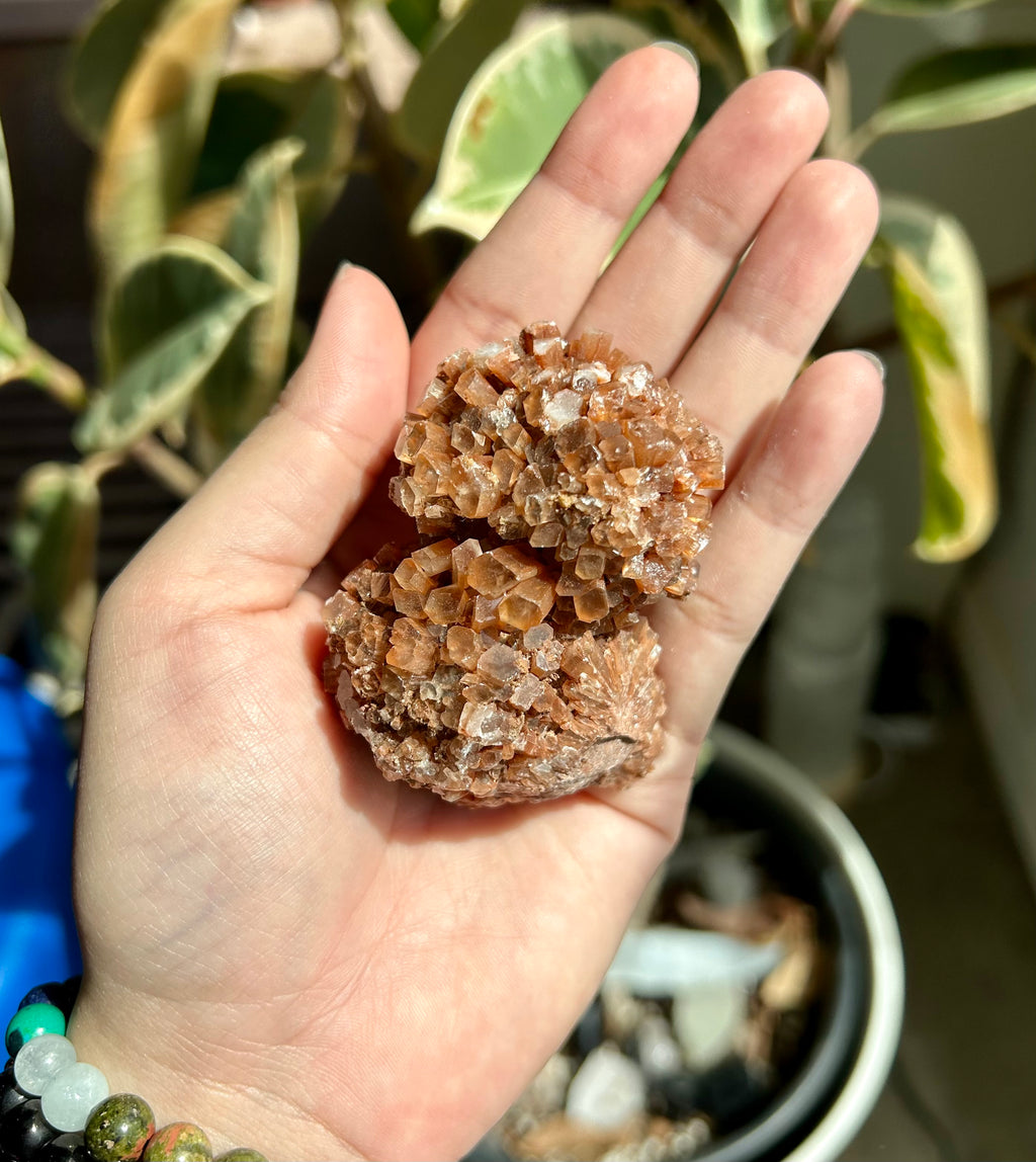 Red Aragonite Cluster