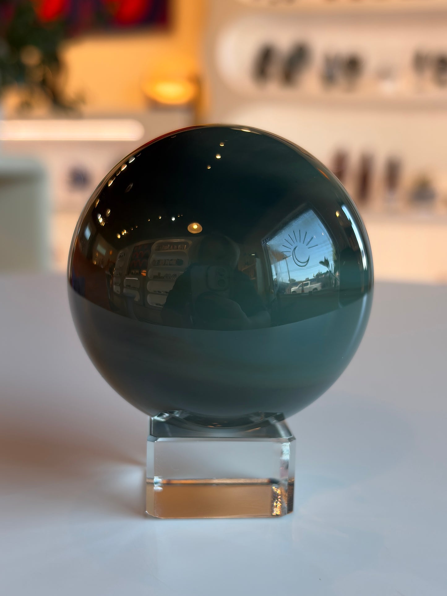 Platinum Obsidian Sphere