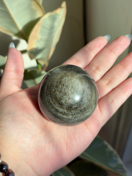 Gold Sheen Obsidian Sphere GS4