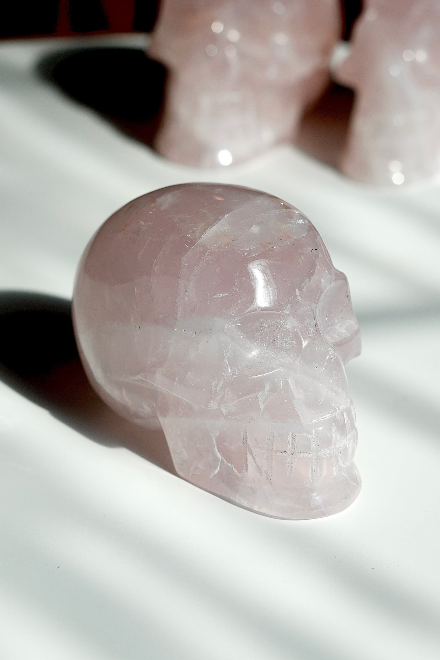 Rose Quartz Skull