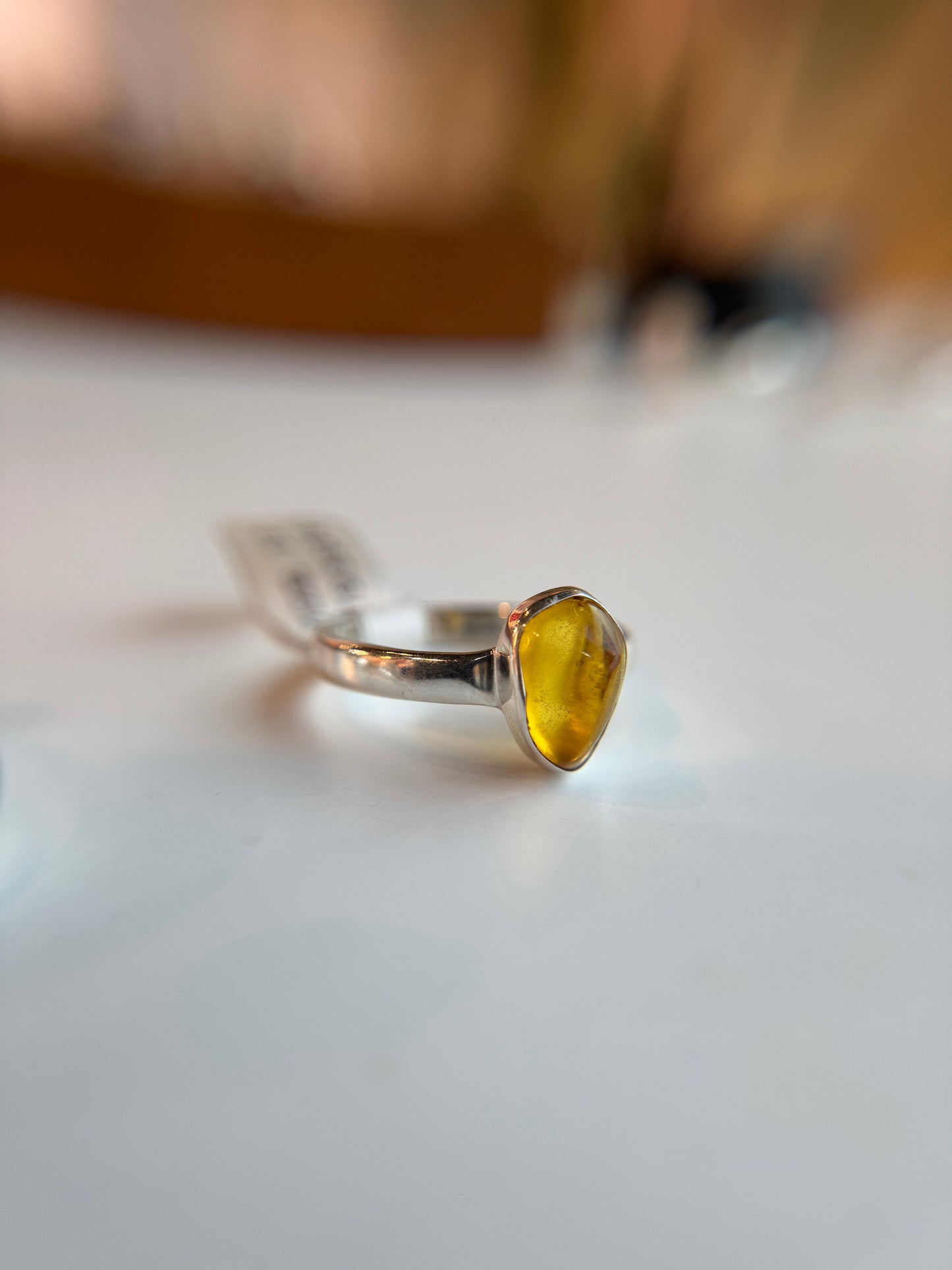 Sterling Silver Baltic Amber Ring